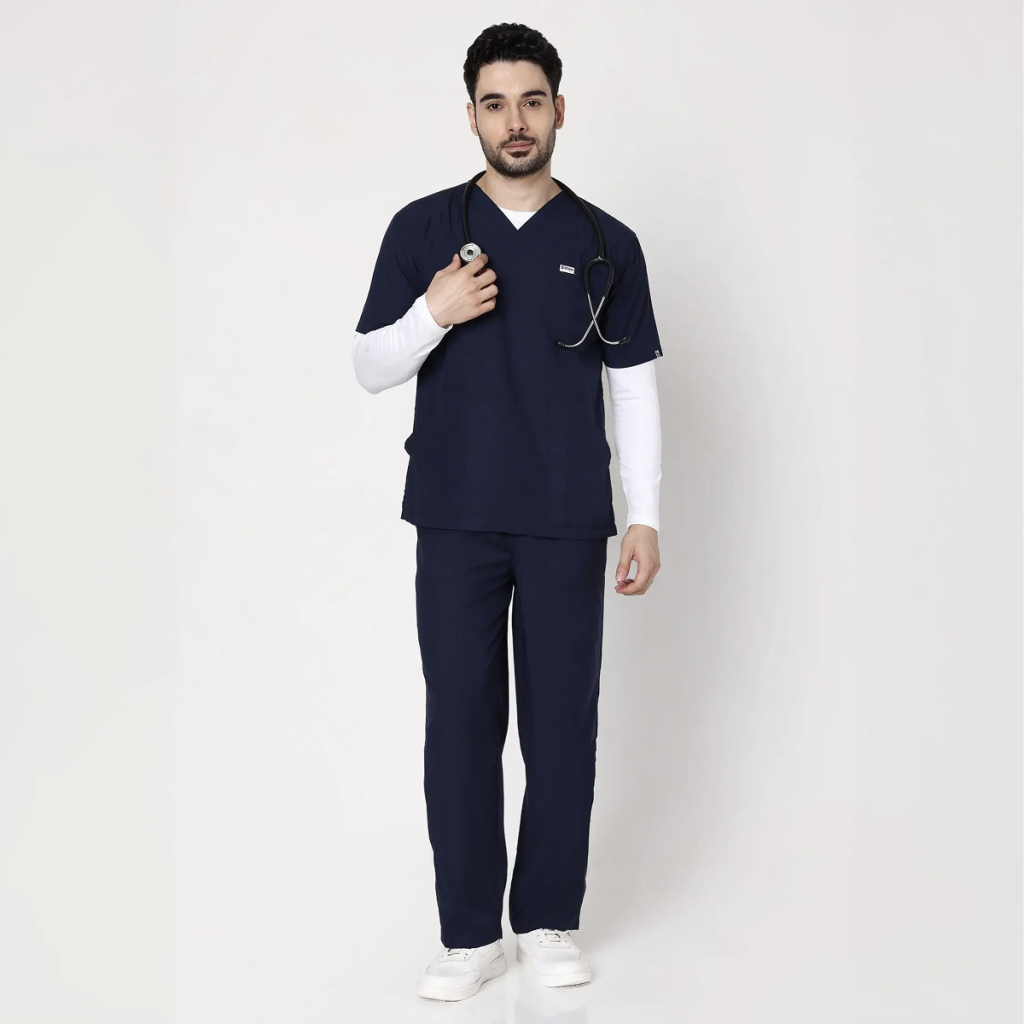 Classic Men’s Navy blue Scrub 01