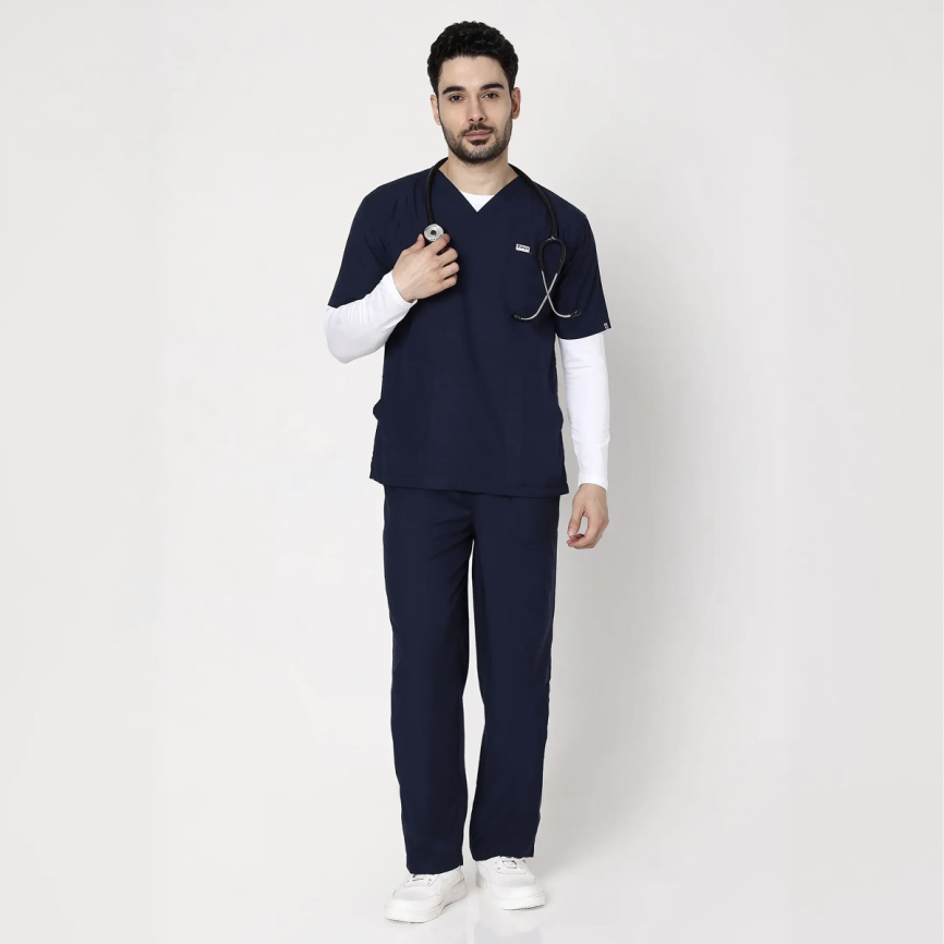 Classic Men’s Navy blue Scrub 01