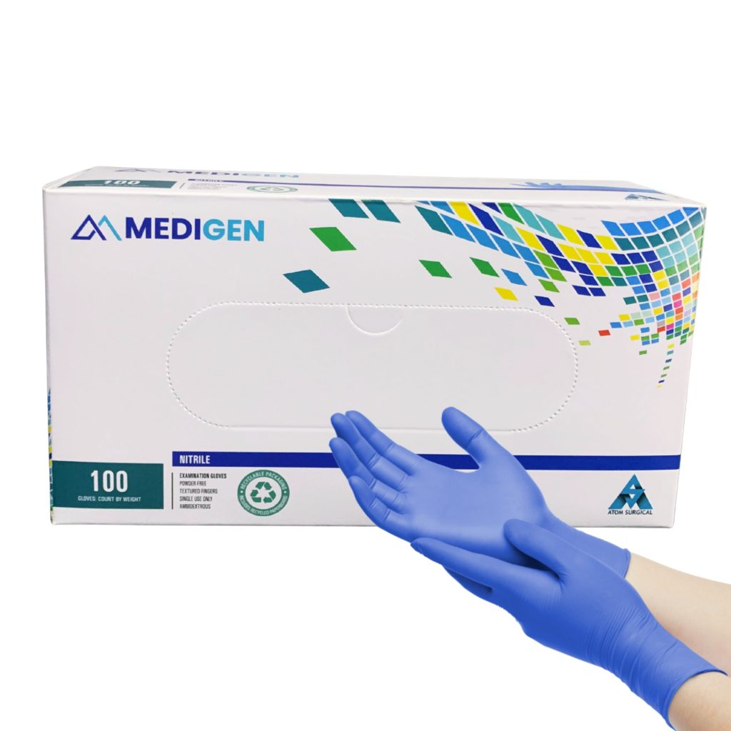 nitrile examination gloves latex free