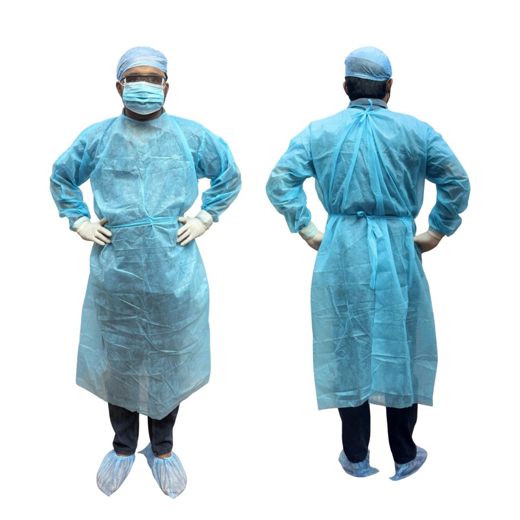 disposable cpe isolation gown medical