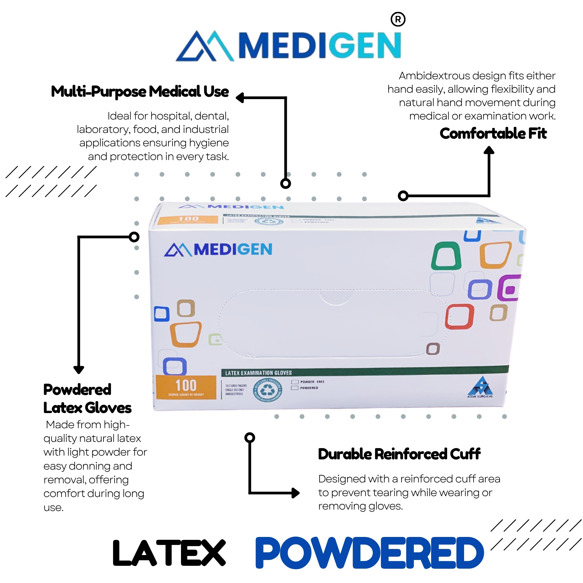 medical gloves powder free