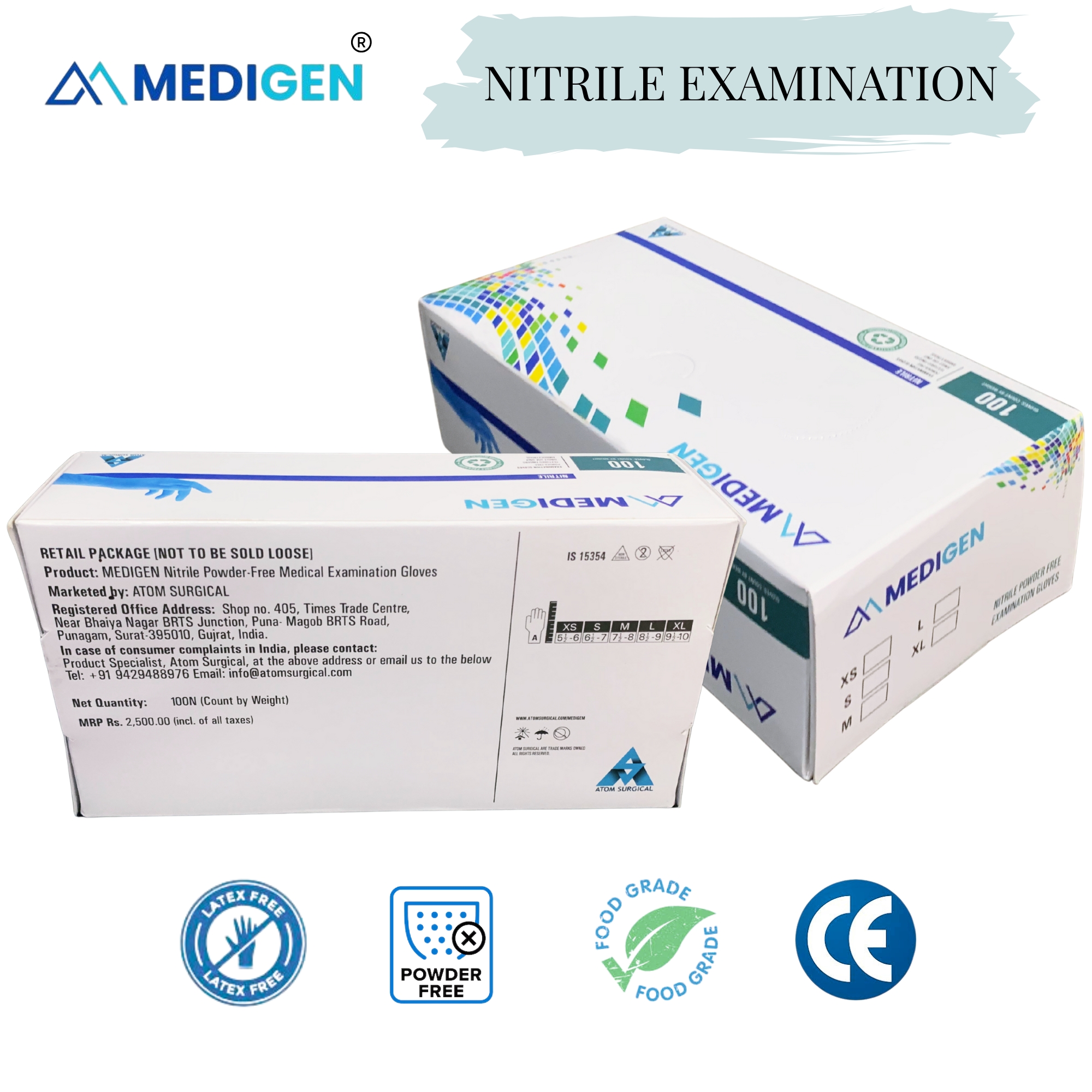 doctor wearing nitrile gloves