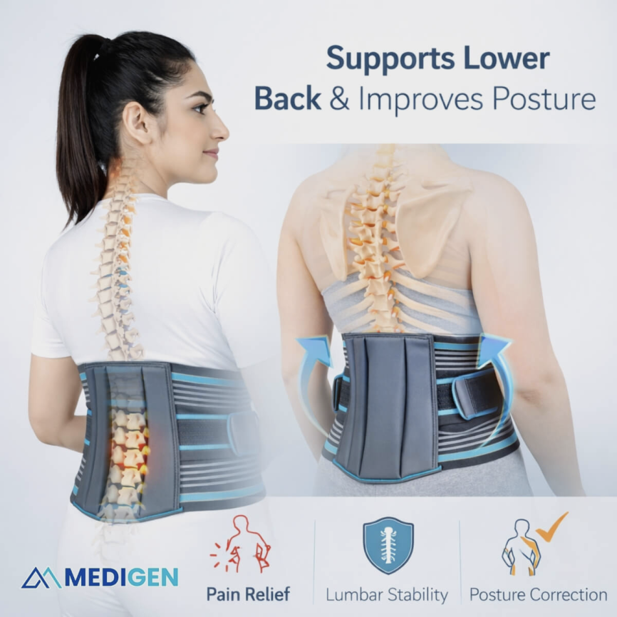 MEDIGEN LUMBAR SACRAL SUPPORT BELT 05