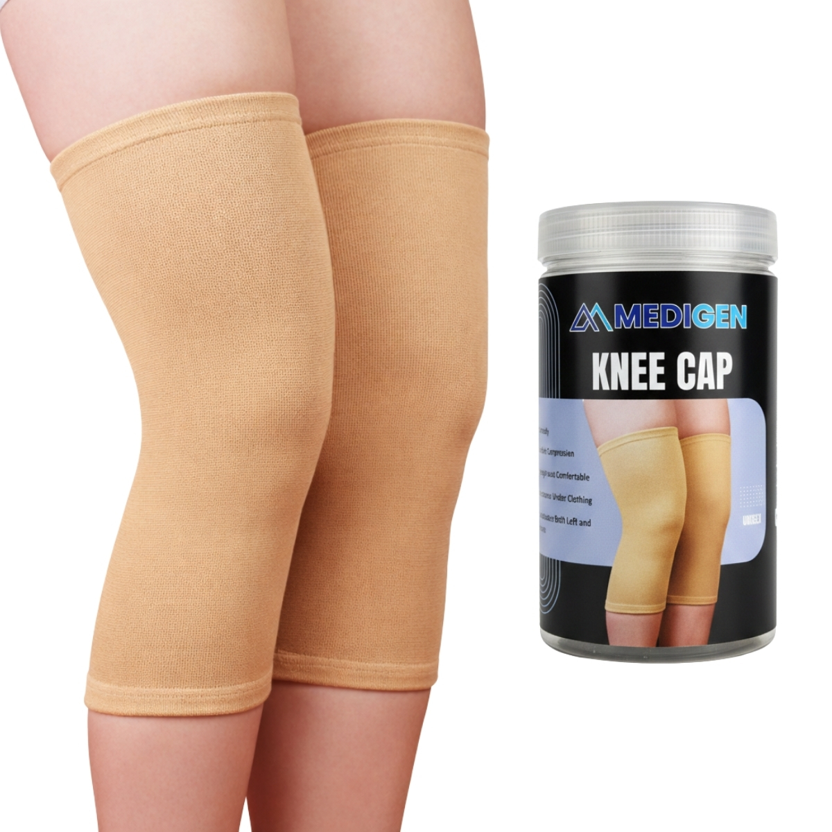 Medigen knee cap for compression and knee support