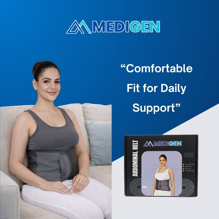 Orthopedic abdominal support belt for recovery care