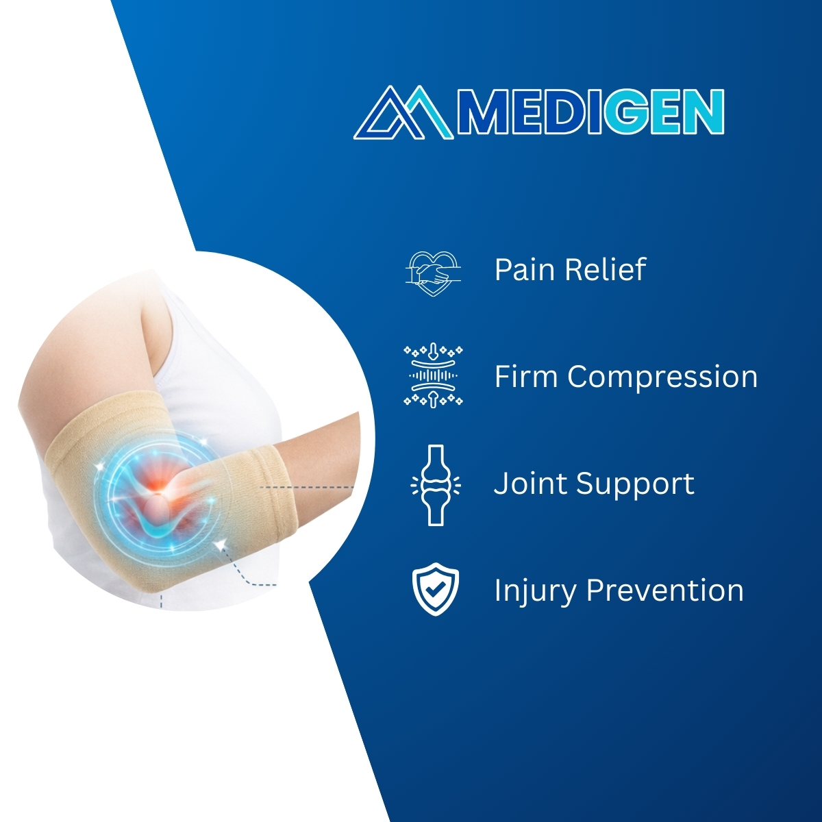 Orthopedic elbow support brace for joint support