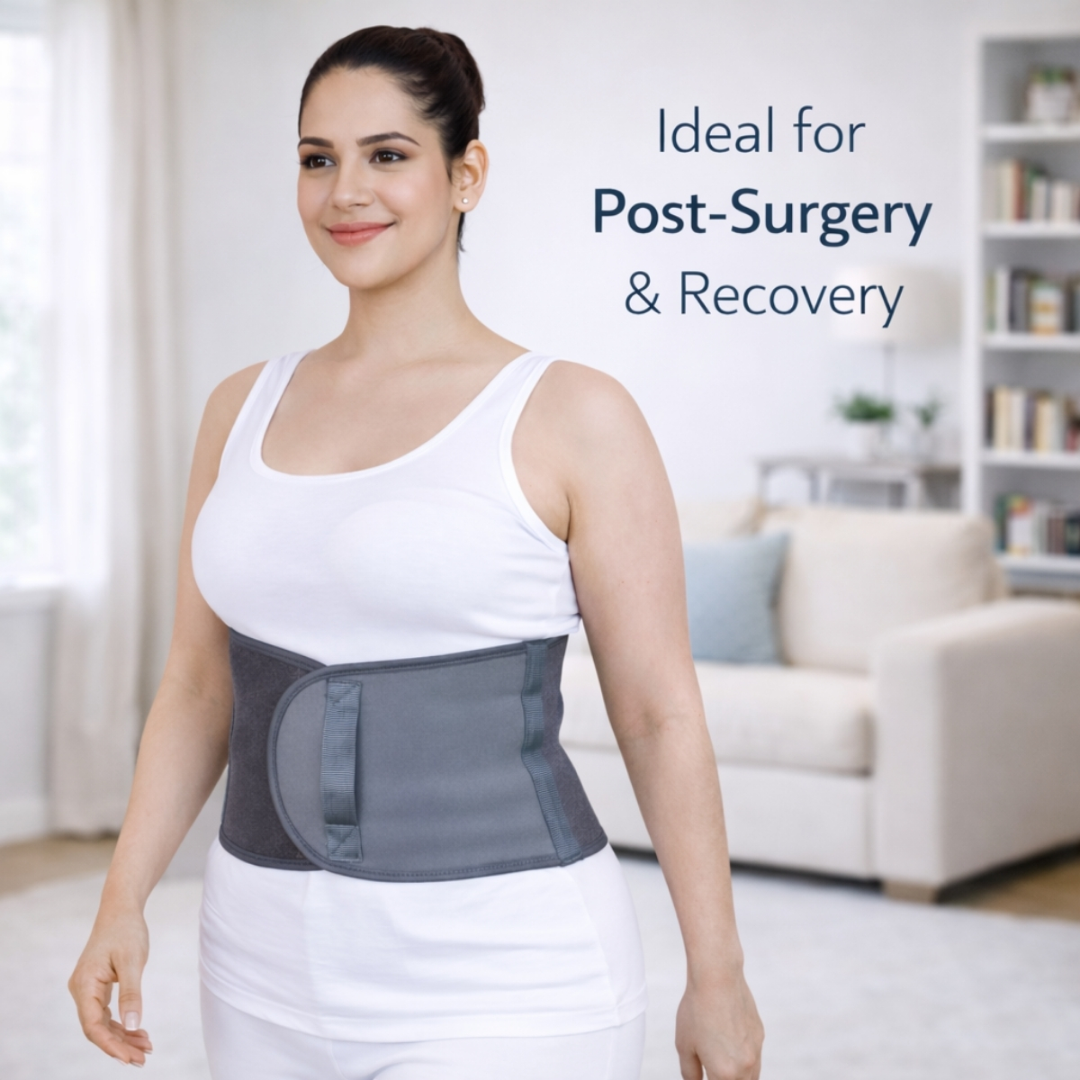 Medical grade abdominal support belt for orthopedic care