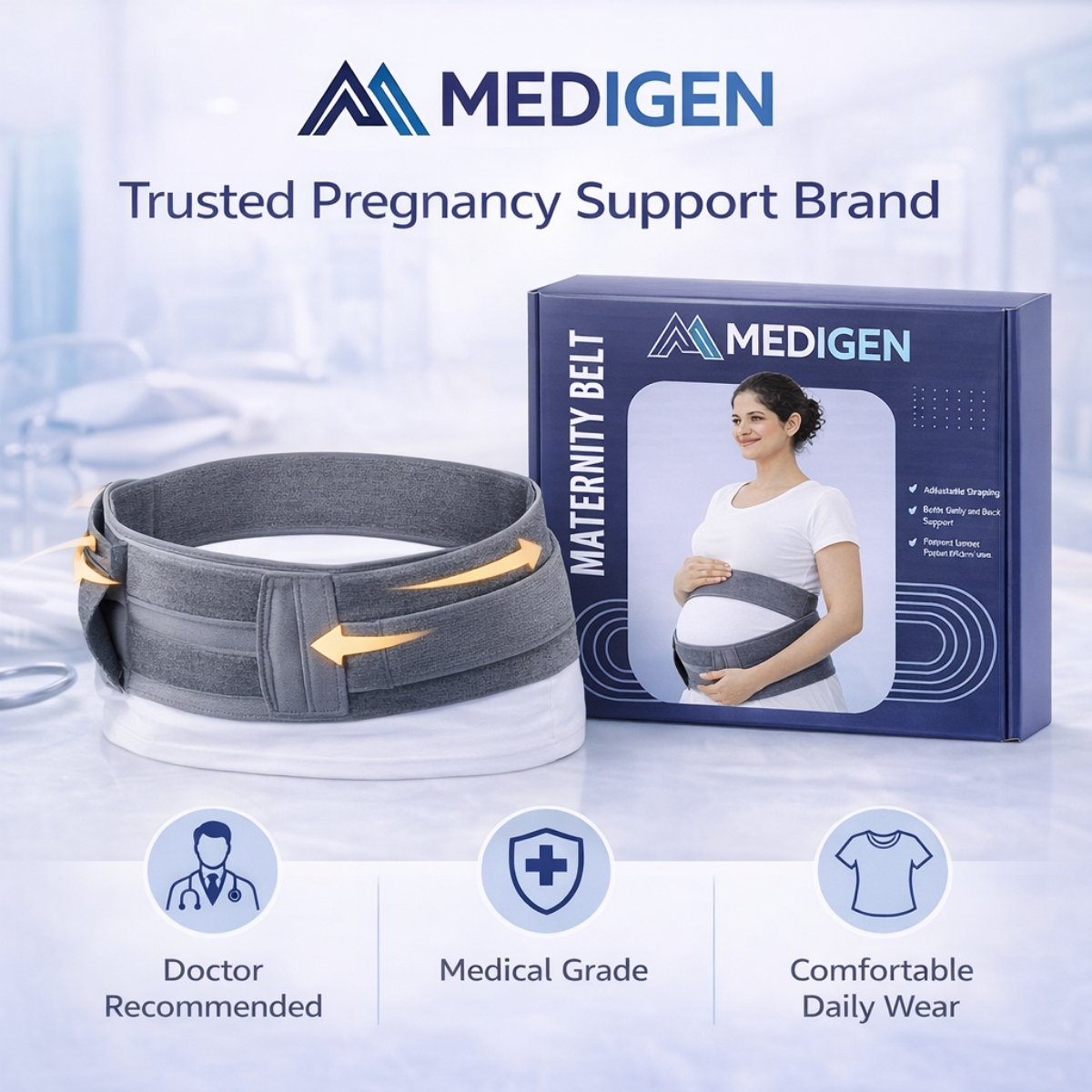 Medical grade maternity support belt for pregnancy care