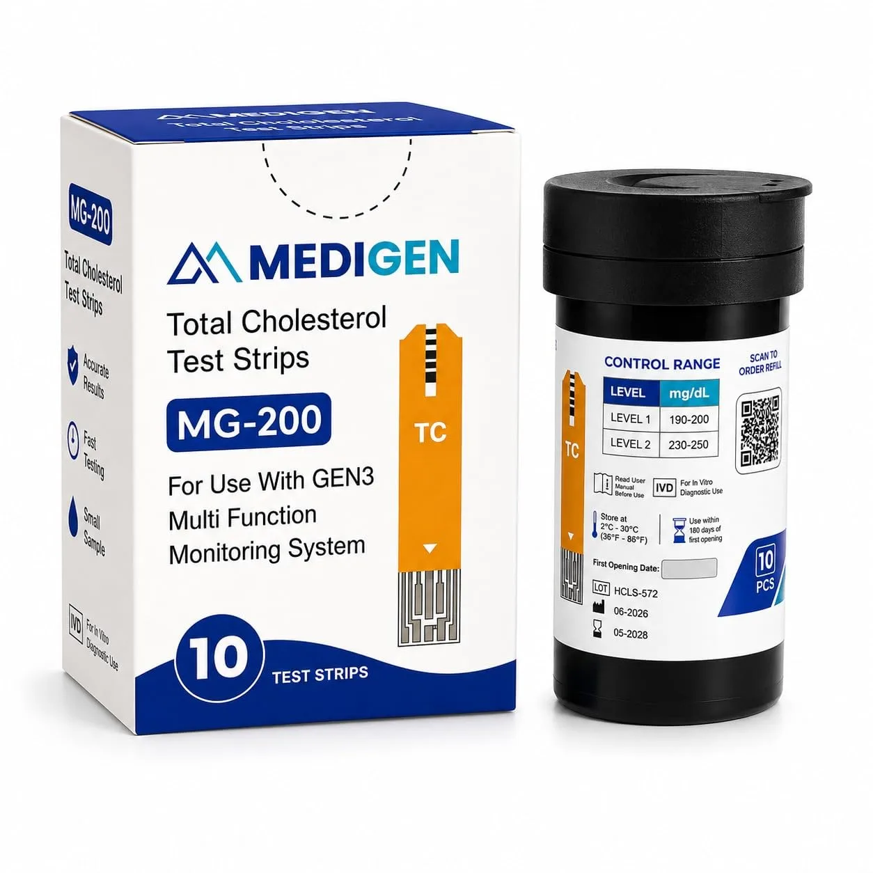 Total Cholesterol Test Strips